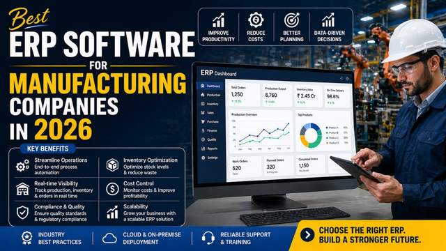 Best ERP Software for Manufacturing Companies in 2026