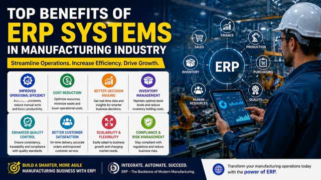 Top Benefits of ERP Systems in Manufacturing Industry
